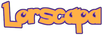 Lorscapa logo in a pokemon style font